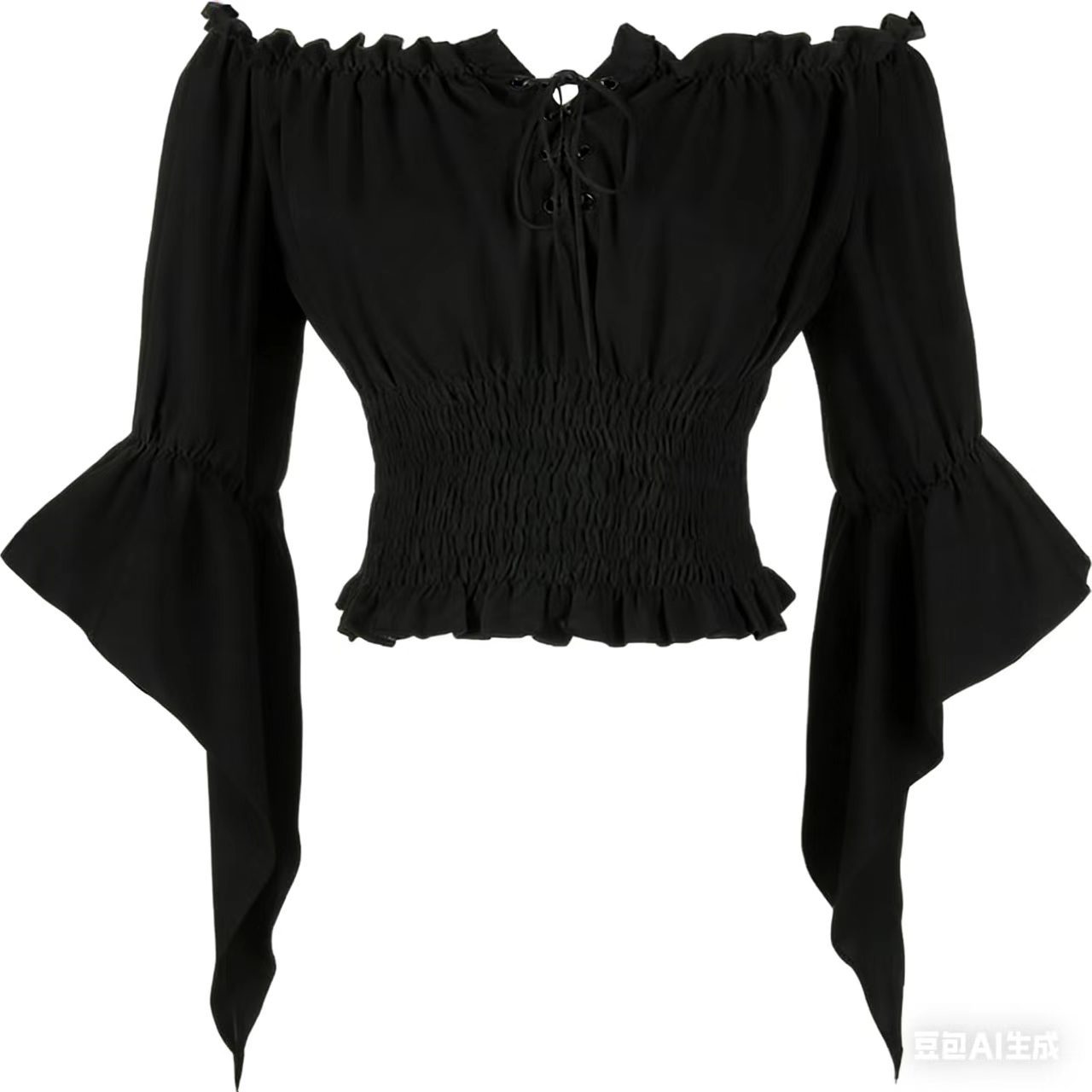Blouse Off Shoulder - Pakaian Aristokrat Abad Pertengahan Renaisans Blus