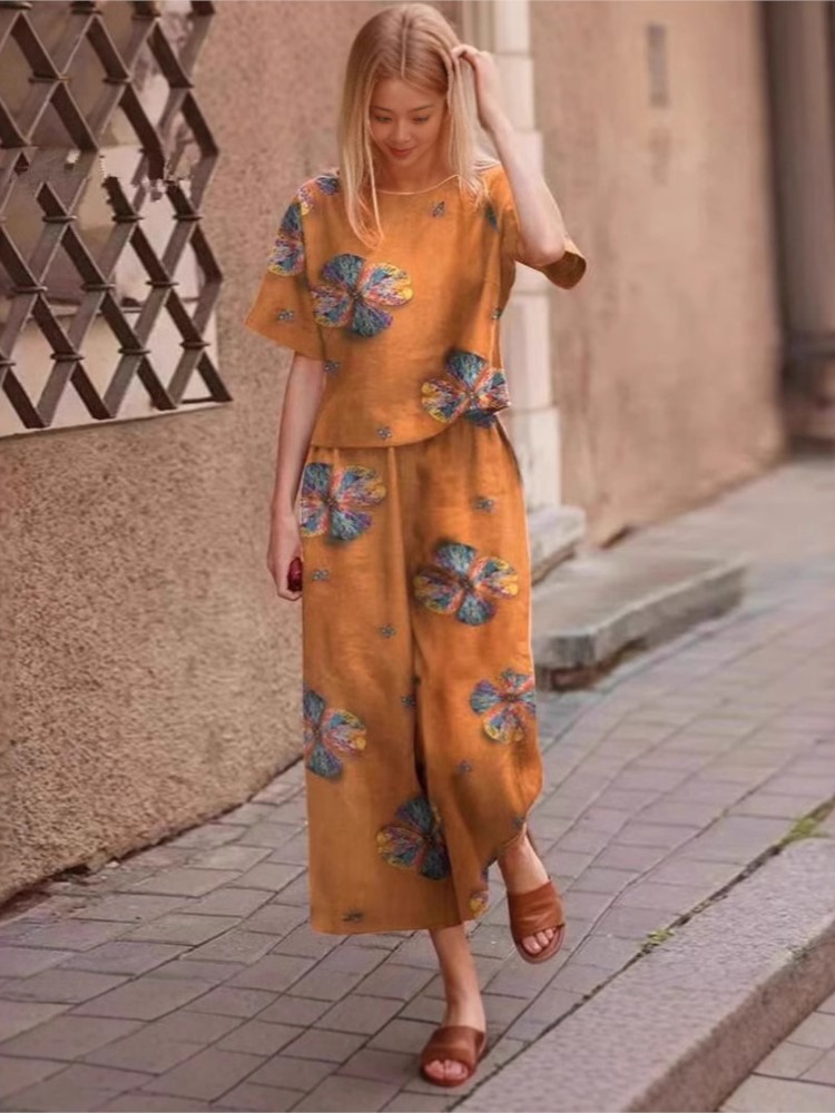 Linen Pant Wide - 2025 Musim Semi Musim Panas Baru