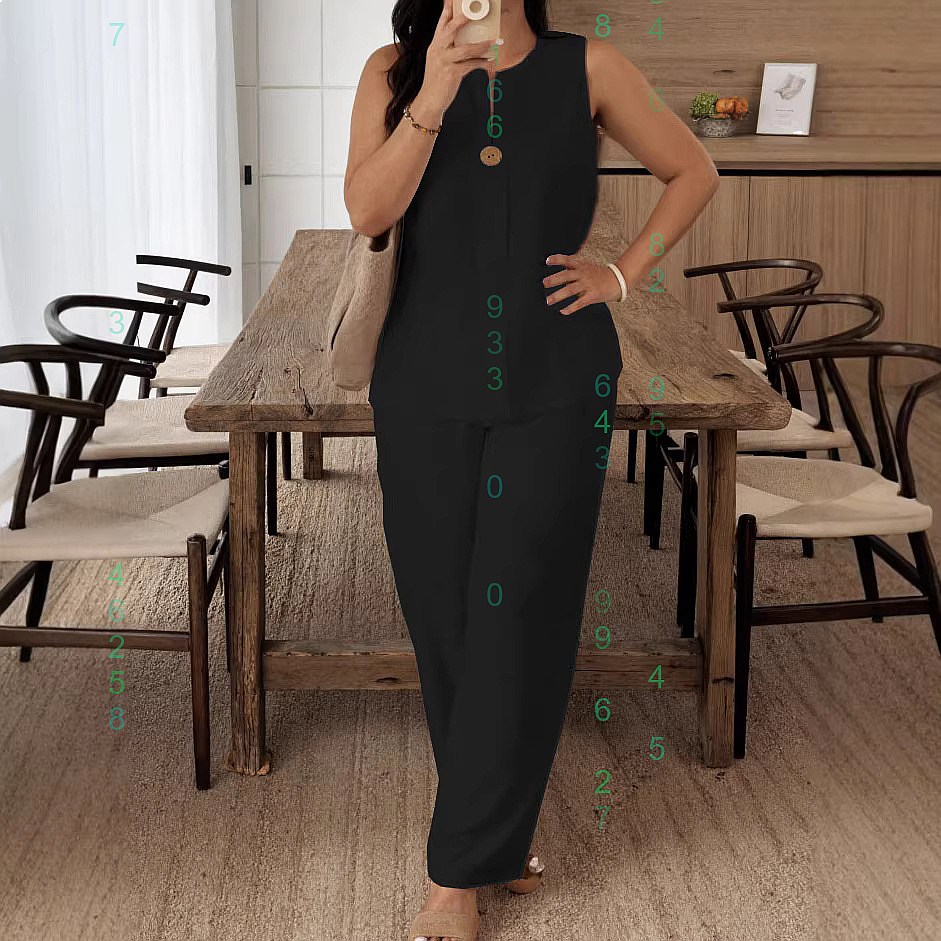 Celana Kaki Lebar Atasan Longg - Linen Pant Wide ulasan dan harga