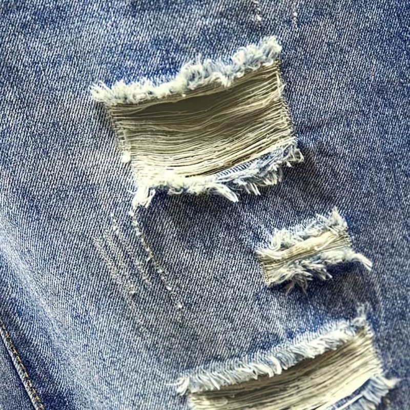 Celana Pendek Denim Gaya Korea - Shorts Denim Frayed ulasan dan harga
