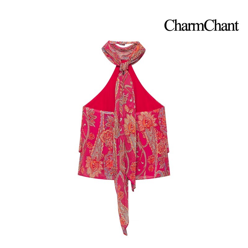 CHARMCHANT Set 2 Potong Atasan - Midi Skirt Floral ulasan dan harga