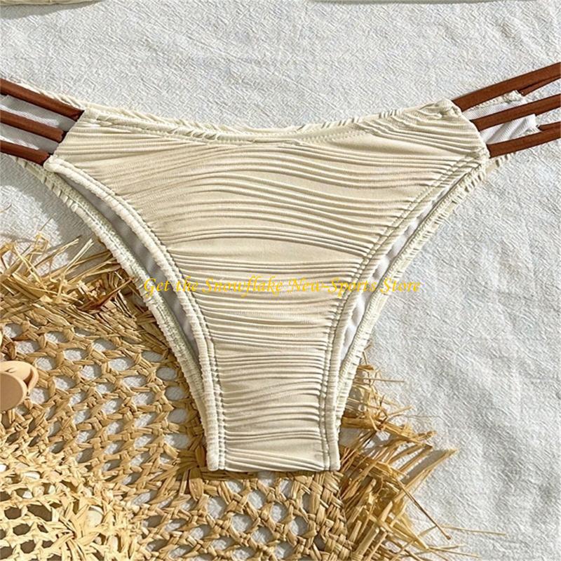 E56D Ruched Bandeau Baju Renan - Swimsuit Bikini Ruched ulasan dan harga
