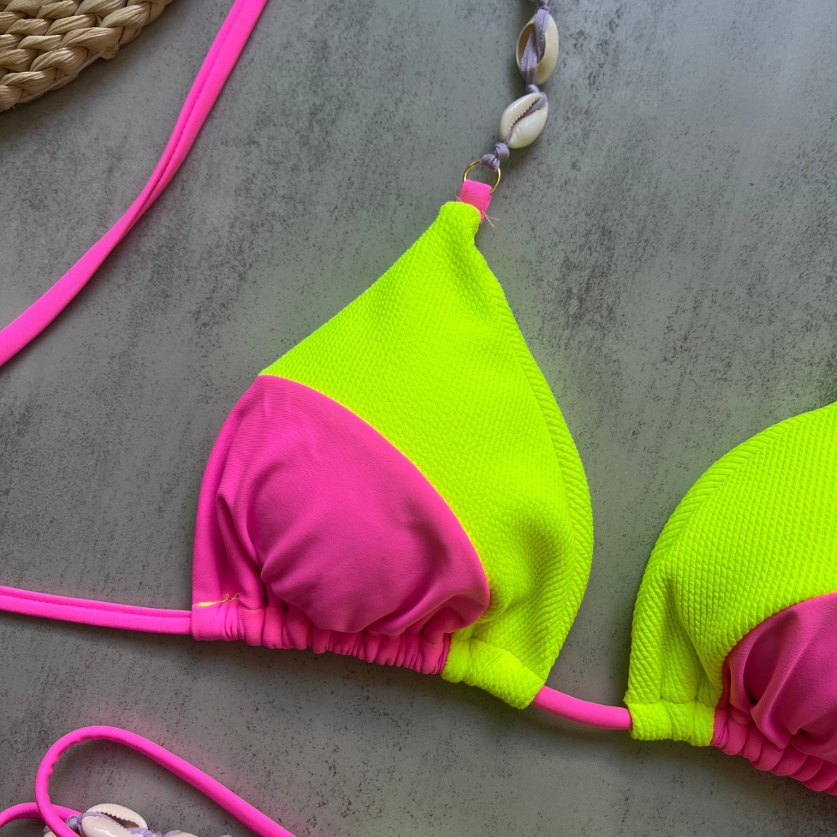 Set Bikini Halter 2-Potong Wan - Swimsuit Bikini Ruched ulasan dan harga