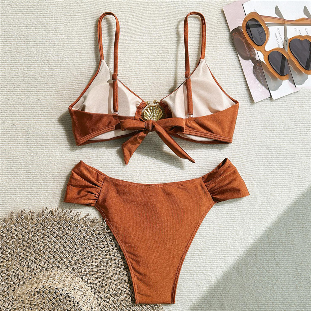 Baju Renang Wanita Model Cinci - Swimsuit Bikini Ruched ulasan dan harga