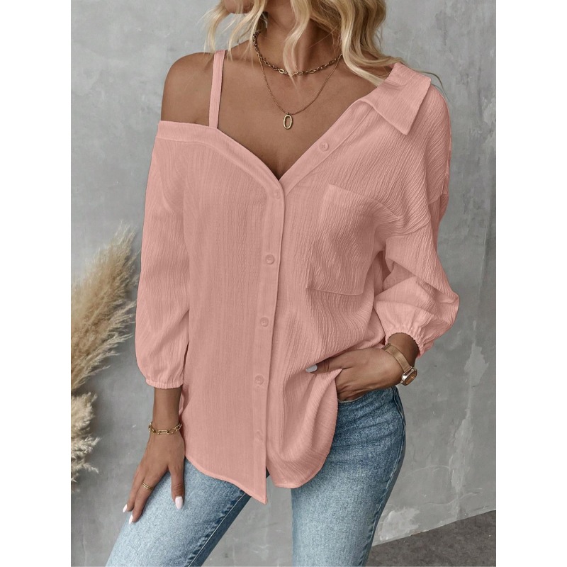 Blus Wanita Ukuran Besar 1XL-5 - Blouse Off Shoulder ulasan dan harga