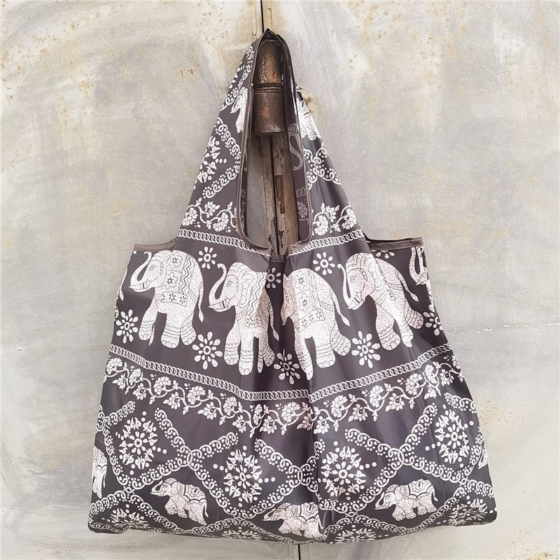 Tas Belanja Lipat Korea Motif  - Tote Bag Beach ulasan dan harga